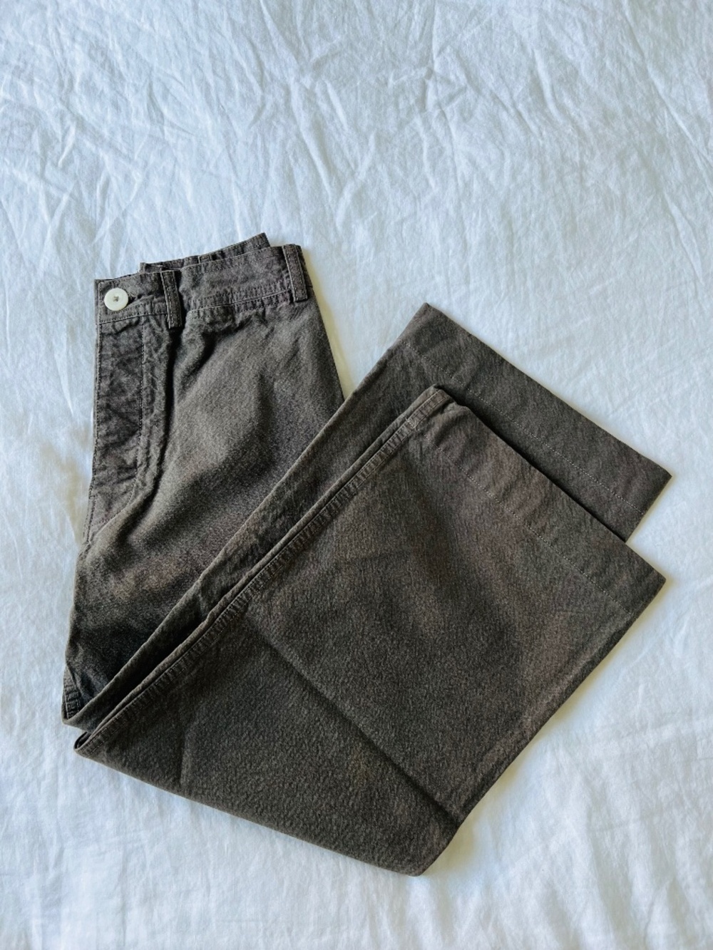 jesse kamm sailor pants in mushroom